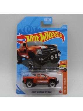 Hot Wheels Chevy Silverado Off Road Orange 2021 HW Hot Trucks 2/10 185/250